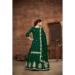 Picture of Marvelous Silk Forest Green Straight Cut Salwar Kameez