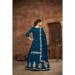 Picture of Beauteous Silk Navy Blue Straight Cut Salwar Kameez