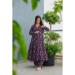 Picture of Gorgeous Rayon Purple Readymade Gown