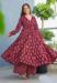 Picture of Gorgeous Rayon Maroon Readymade Gown