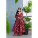 Picture of Gorgeous Rayon Maroon Readymade Gown