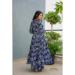 Picture of Comely Rayon Blue Readymade Gown