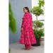 Picture of Pretty Rayon Crimson Readymade Gown