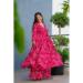 Picture of Pretty Rayon Crimson Readymade Gown