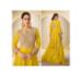 Picture of Pleasing Chiffon Golden Rod Anarkali Salwar Kameez