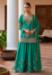 Picture of Ideal Chiffon Teal Straight Cut Salwar Kameez