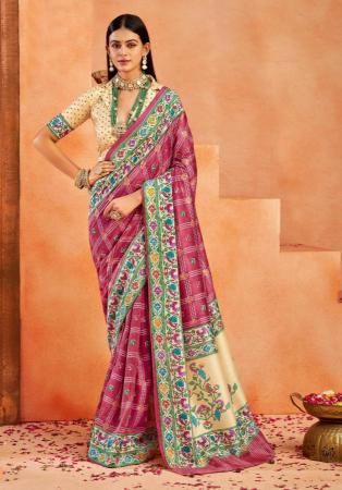 Picture of Stunning Silk Burly Wood Saree