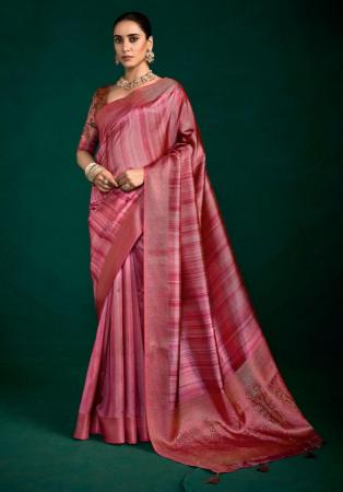 Picture of Lovely Silk Light Pink Saree