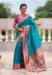 Picture of Elegant Silk Dark Turquoise Saree