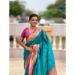 Picture of Elegant Silk Dark Turquoise Saree