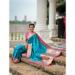 Picture of Elegant Silk Dark Turquoise Saree