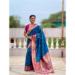 Picture of Classy Silk Navy Blue Saree
