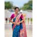 Picture of Classy Silk Navy Blue Saree