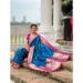 Picture of Classy Silk Navy Blue Saree