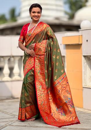 Picture of Sublime Sea Green Saree
