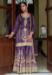 Picture of Ideal Silk Plum Straight Cut Salwar Kameez