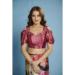 Picture of Shapely Crepe & Silk Pale Violet Red Saree