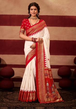 Picture of Sublime Silk Red Saree