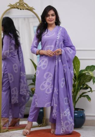 Picture of Chiffon Medium Purple Readymade Salwar Kameez