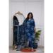 Picture of Chiffon Midnight Blue Readymade Salwar Kameez