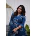Picture of Chiffon Midnight Blue Readymade Salwar Kameez