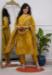 Picture of Chiffon Dark Golden Rod Readymade Salwar Kameez