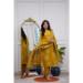 Picture of Chiffon Dark Golden Rod Readymade Salwar Kameez