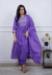Picture of Chiffon Dark Slate Blue Readymade Salwar Kameez