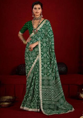 Picture of Fascinating Silk Sea Green Saree