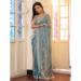 Picture of Statuesque Chiffon & Cotton Slate Grey Saree