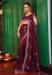 Picture of Appealing Chiffon & Cotton Brown Saree