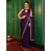 Picture of Resplendent Chiffon & Cotton Purple Saree