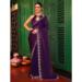 Picture of Resplendent Chiffon & Cotton Purple Saree