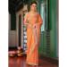 Picture of Alluring Chiffon & Cotton Sandy Brown Saree