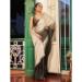 Picture of Gorgeous Chiffon & Cotton Dark Olive Green Saree