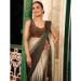 Picture of Gorgeous Chiffon & Cotton Dark Olive Green Saree