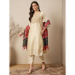 Picture of Amazing Silk Beige Readymade Salwar Kameez