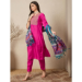 Picture of Silk Medium Violet Red Readymade Salwar Kameez