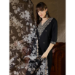 Picture of Stunning Silk Black Readymade Salwar Kameez