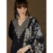 Picture of Stunning Silk Black Readymade Salwar Kameez