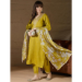 Picture of Good Looking Silk Golden Rod Readymade Salwar Kameez