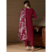 Picture of Fine Silk Maroon Readymade Salwar Kameez