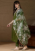 Picture of Silk Dark Olive Green Readymade Salwar Kameez