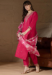 Picture of Comely Silk Fire Brick Readymade Salwar Kameez