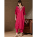 Picture of Comely Silk Fire Brick Readymade Salwar Kameez