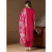 Picture of Comely Silk Fire Brick Readymade Salwar Kameez