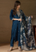 Picture of Ideal Silk Midnight Blue Readymade Salwar Kameez