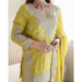 Picture of Chiffon & Silk Khaki Readymade Salwar Kameez