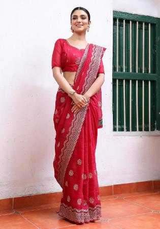 Picture of Classy Silk Pink Saree