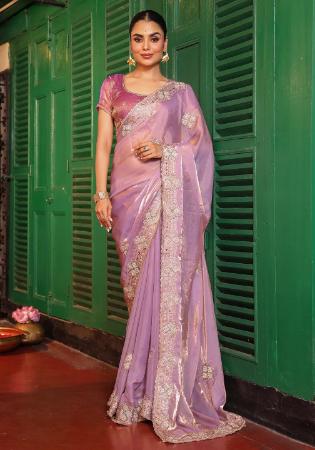 Picture of Radiant Silk Rosy Brown Saree